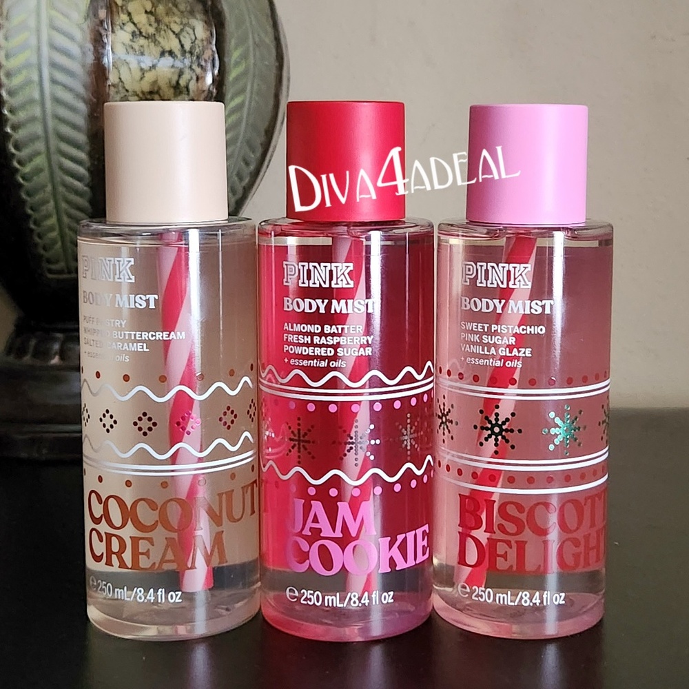 Victoria’s Secret PINK PATISSERIE 3PC Body Mist Spray Bundle